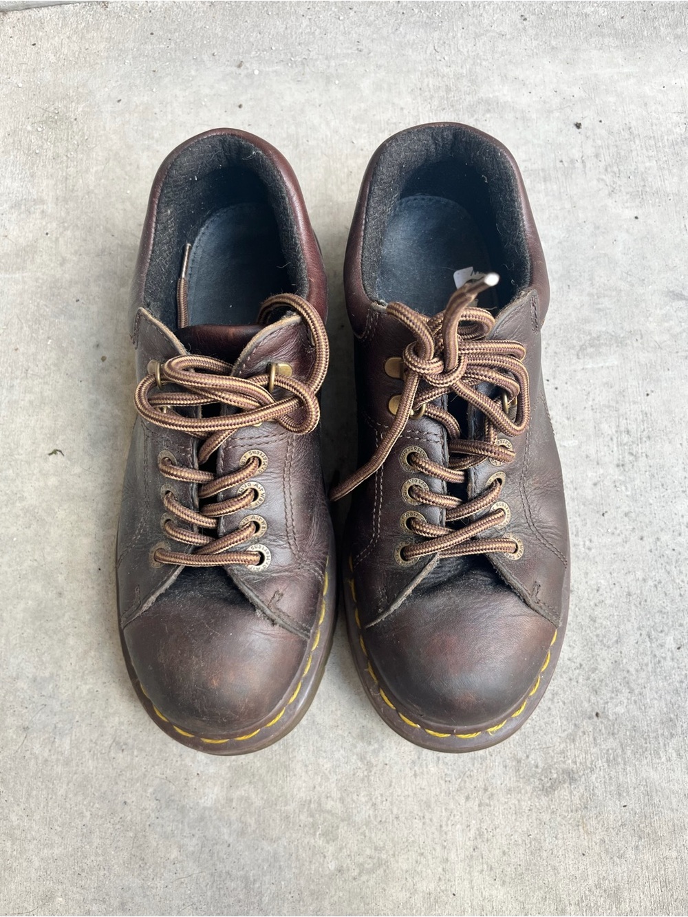 Dr. Martens Brown Leather Lace-Up Derbys